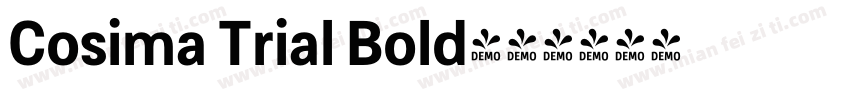 Cosima Trial Bold字体转换